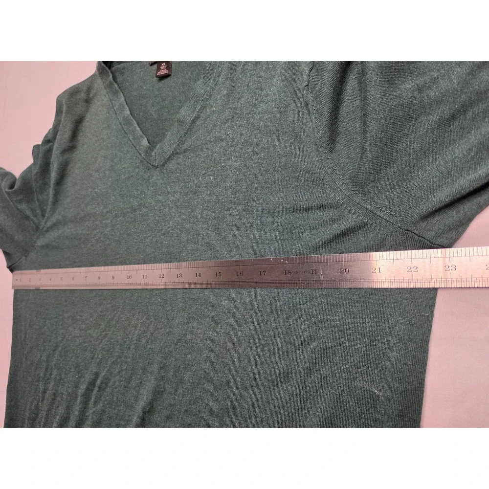 Banana Republic Luxury Blend Sweater Men's XL Green Knitted V-Neck Warm Wear
